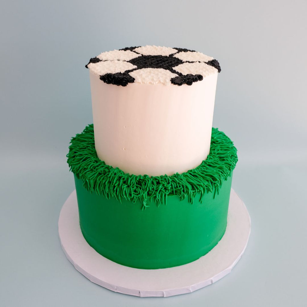 Tiered Soccer Cake 