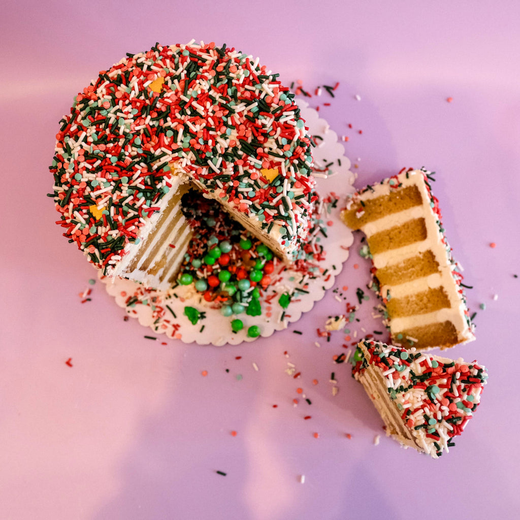 Christmas Sprinkle Cake 