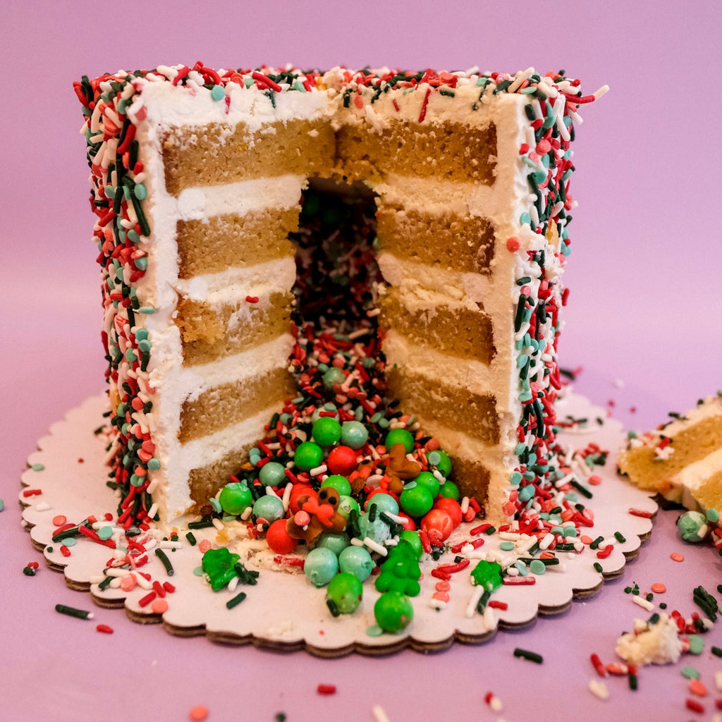 Christmas Sprinkle Cake 