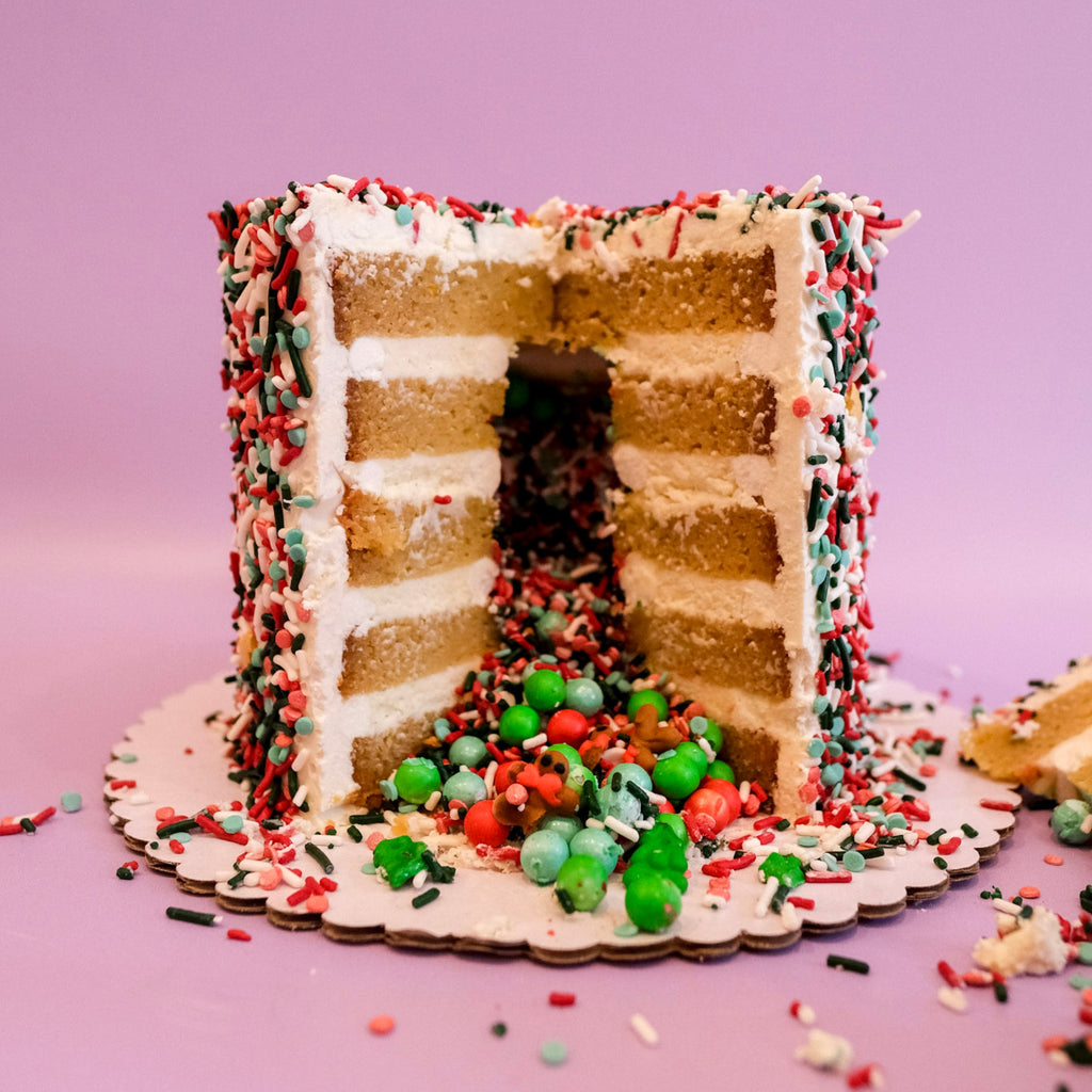 Christmas Sprinkle Cake 