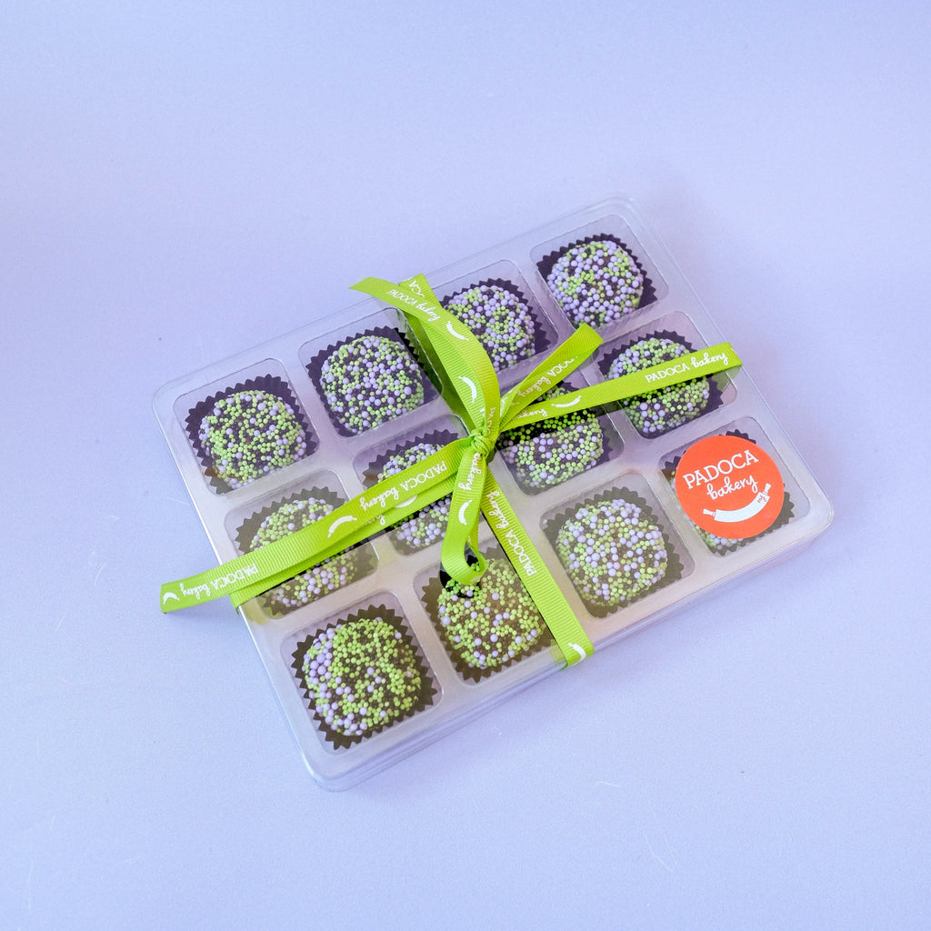 Green and Purple Halloween Brigadeiros Box