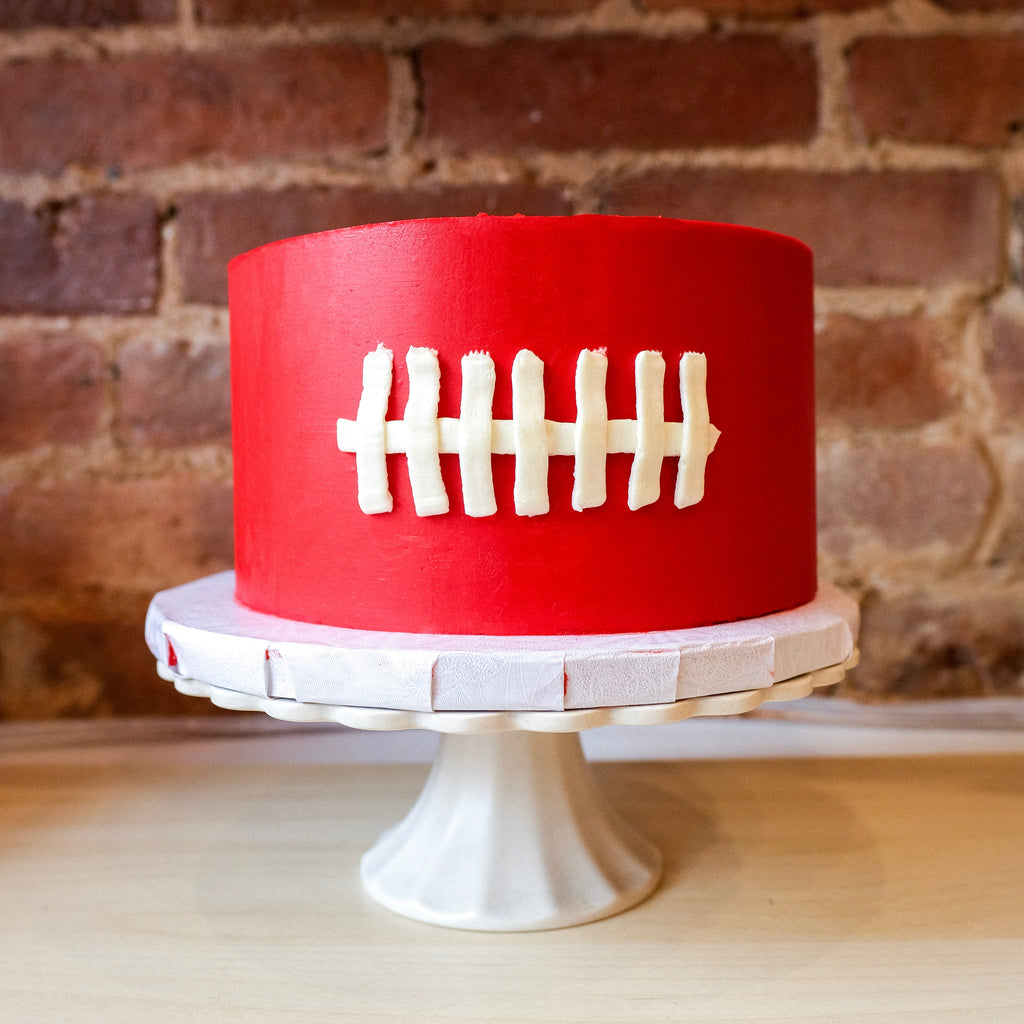 Red taylor swift football cake 