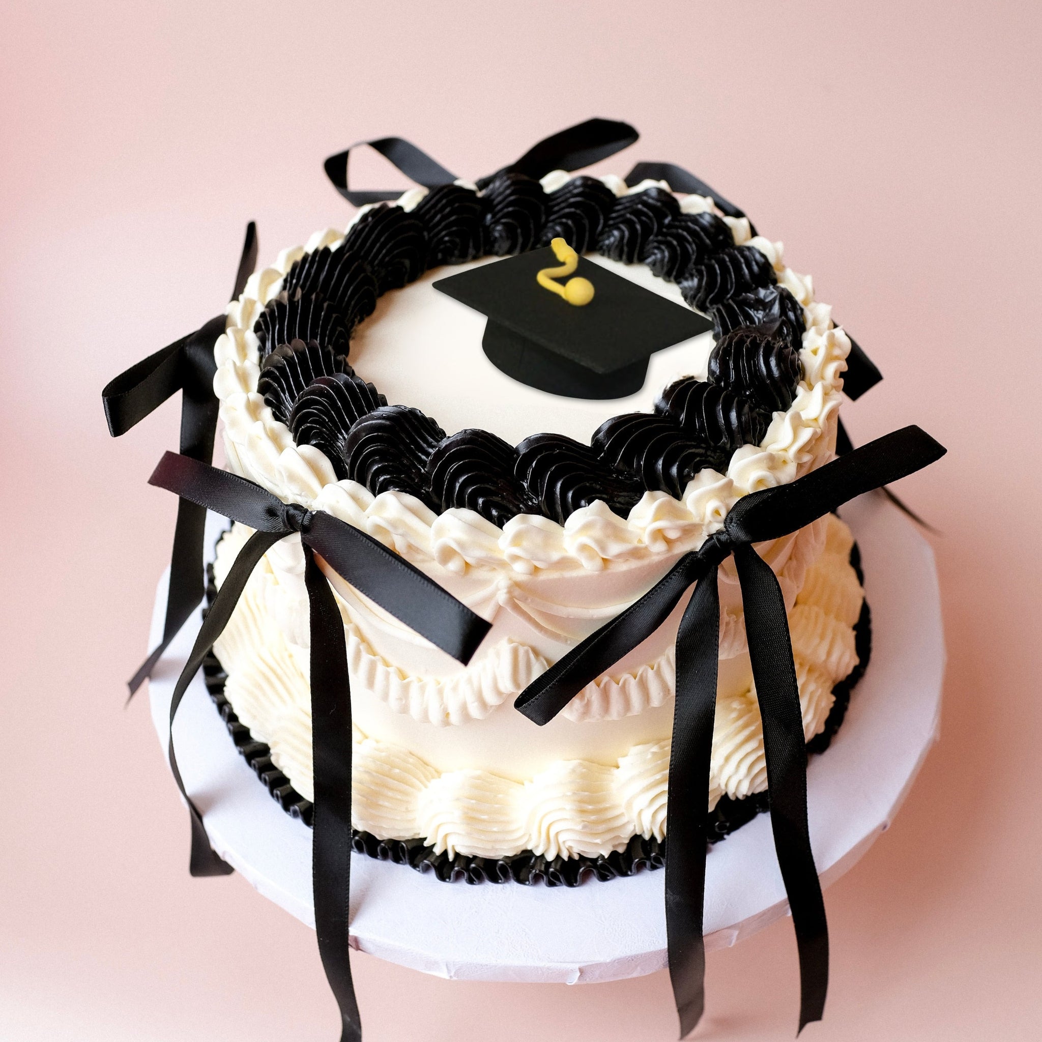 Retro Graduation Cake