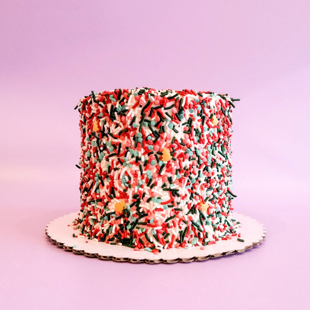 Christmas Sprinkle Cake 