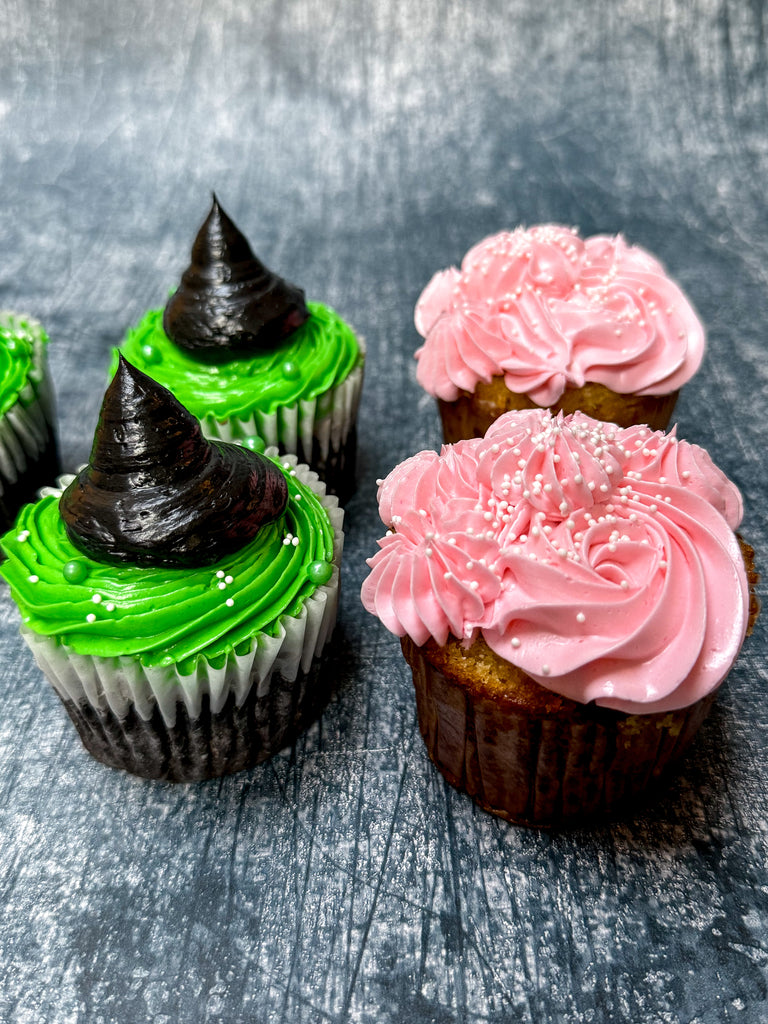Wicked cupcakes pink and green 