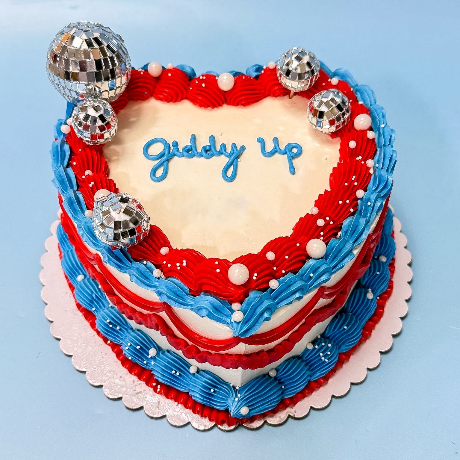 Red, White and Blue Beyonce Cowboy Carter Vintage Lambeth Style Ornate ...