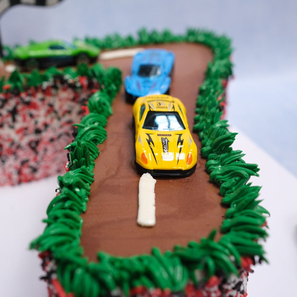Race car number cake 