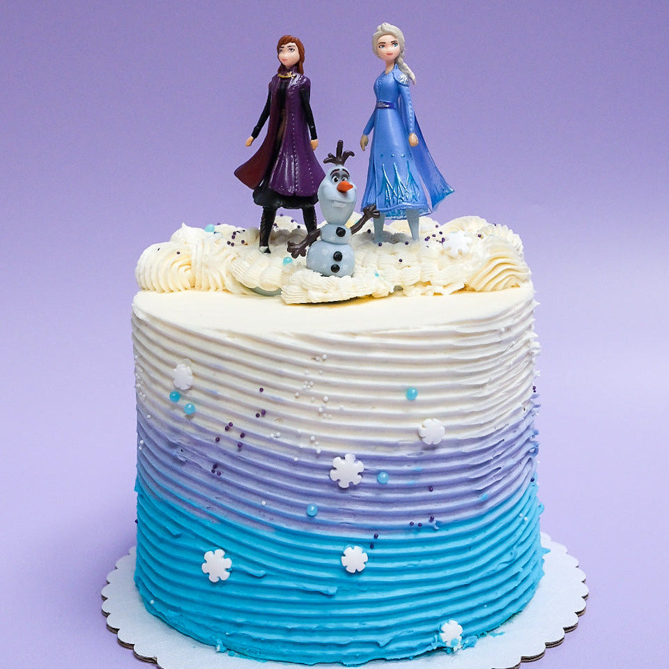 A frozen cake
