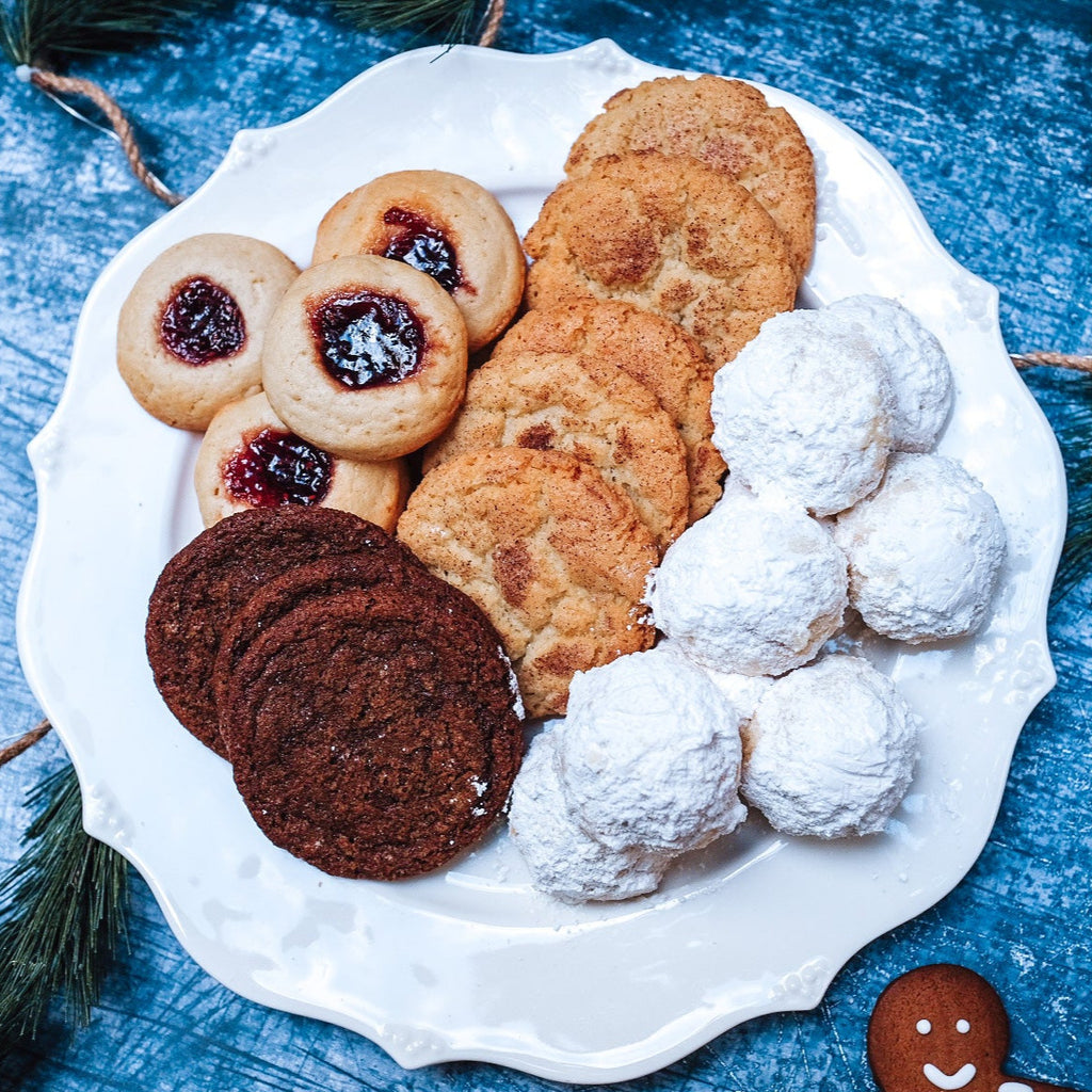 Box of Christmas cookies 