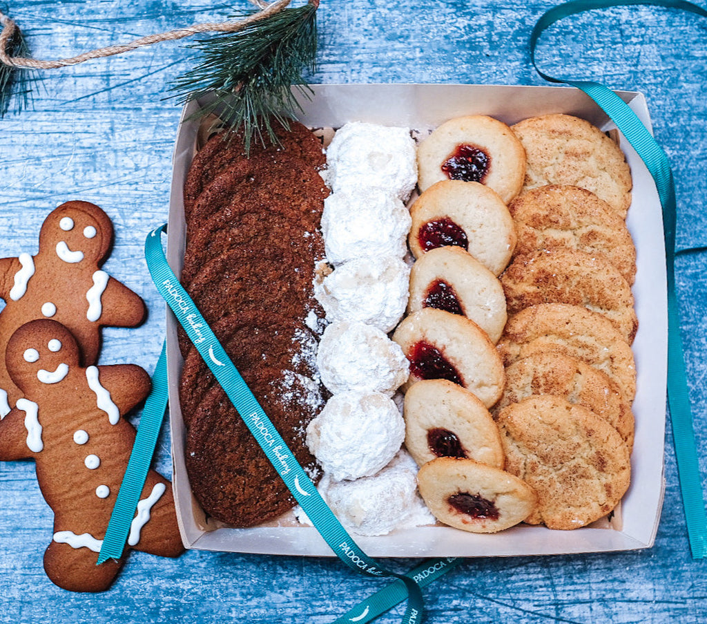 Box of Christmas cookies 