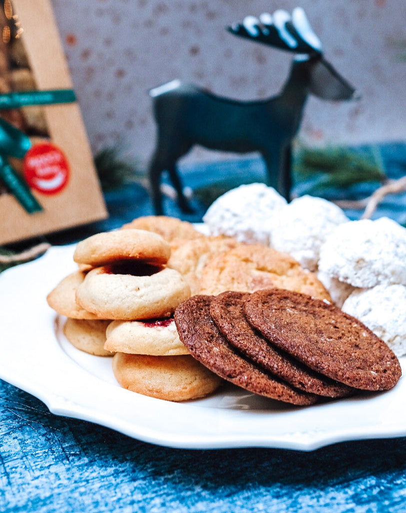 Box of Christmas cookies 