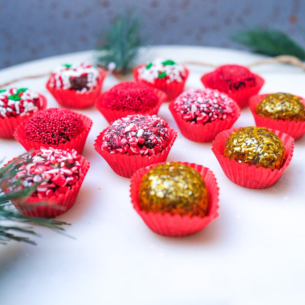 Red. Green and Gold Brazilian Brigadeiro Gift Set 