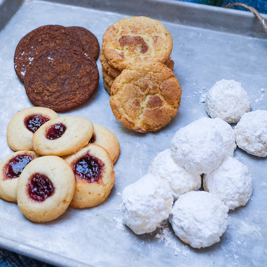Box of Christmas cookies 