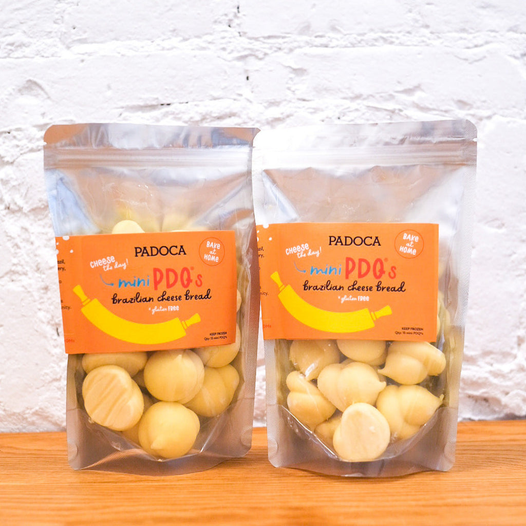 Two bags of mini Brazilian PDQs Cheese Bread 