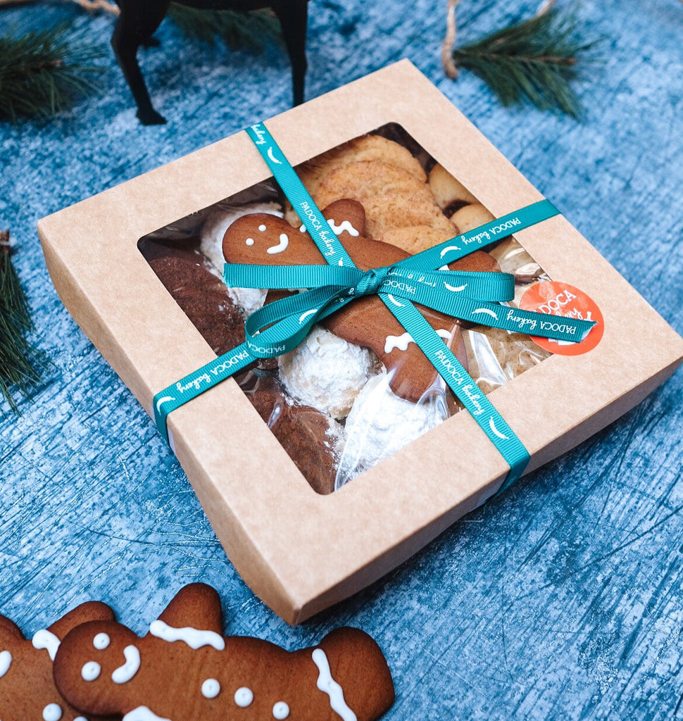 Box of Christmas cookies 