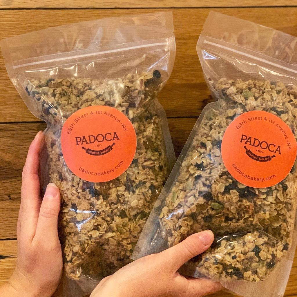 Two bags of Padoca's Granola 