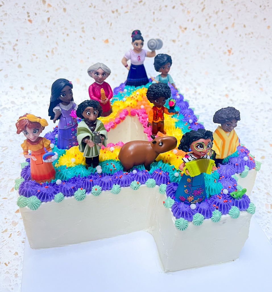 An Encanto Number cake