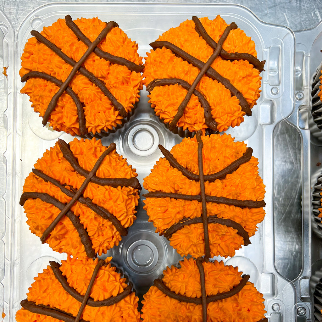 basketball cupcakes